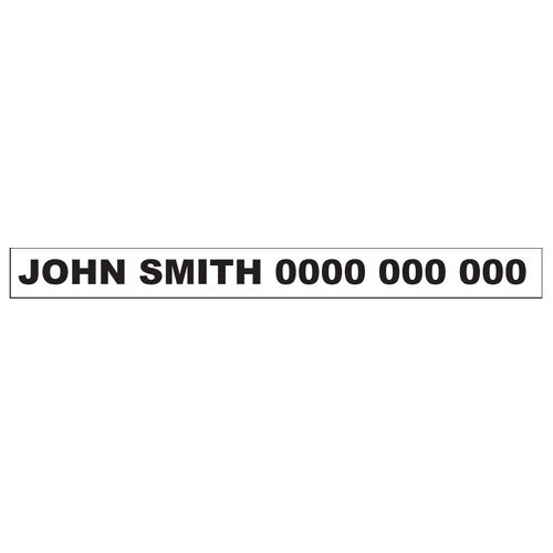 Agent Contact  Stickers   380mm X 42mm Pack of 50